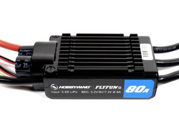 Регулятор хода Hobbywing FLYFUN 80A V5 8s UBEC 8А для самолетов