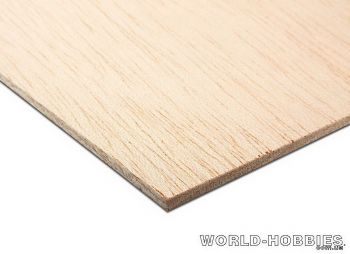 Фанера сейбовая 3мм (1220х630мм) - WORLD-HOBBIES