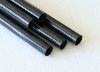 Трубка карбоновая 3K Plain 18 х 16мм, длина 1000мм глянец - WORLD-HOBBIES Украина