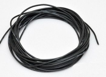 Провод силовой в силиконовой оболочке 20AWG черный (100см) - WORLD-HOBBIES