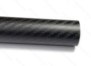 Трубка карбоновая 3K Twill 25 х 22мм, длина 500мм матовая
