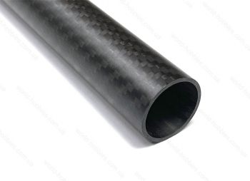 Трубка карбоновая 3K Twill 25 х 22мм, длина 500мм матовая