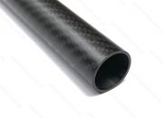 Трубка карбоновая 3K Twill 25 х 22мм, длина 500мм матовая