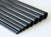 Трубка карбоновая 3K Plain 15 х 13мм, длина 1000мм глянец