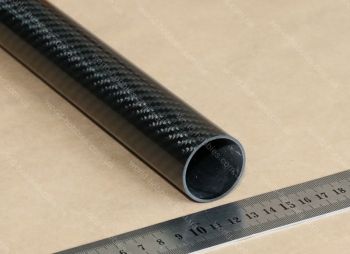 Трубка карбоновая 36 х 33мм, длина 1000мм (3K Twill) - WORLD-HOBBIES