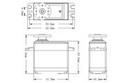 Сервомеханизм Power HD-1250MG 25г/3.5кг/0.12с стандартный 