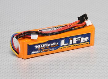 HobbyKing 1500mAH 3S 9.9v Transmitter pack LiFe.