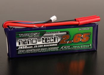 Turnigy nano-tech 2650mah 2S 25~50C Lipo Pack WORLD-HOBBIES.com.ua