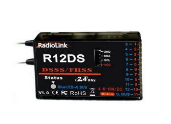 Приемник Radiolink R12DS 12-ти канальный авиамодельный 2.4GHz SBUS - WORLD-Hobbies Украина