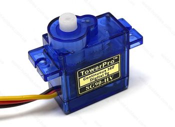 Сервомеханизм TowerPro SG90 Digital 360° 9г/1.5кг (оригинал)