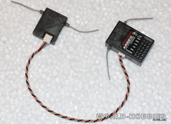Приемник Spektrum AR6210 2.4GHz DSMX 6-ти канальный с сателлитом - WORLD-HOBBIES