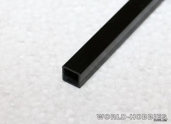 Квадрат полый карбоновый 10мм, длина 1000мм - WORLD-HOBBIES