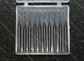 Фреза XD d0.8 L38хD3.175 (удаление стружки вниз)  - WORLD-HOBBIES