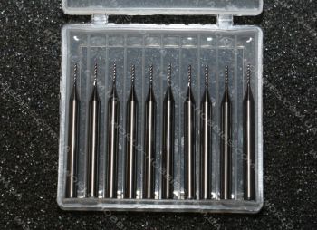 Фреза XE d0.8 L38хD3.175 (удаление стружки вверх)  - WORLD-HOBBIES