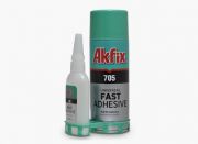 Клей цианакрилатный 100г с активатором 400мл AkFix 705 (гель)