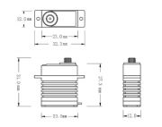 Сервомеханизм Power HD D-04HV цифровой 18г/4.2кг/0.05c HV микро