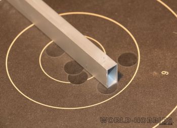 Алюминиевый профиль 10x20 мм стенка 1мм длина 1000мм анодированный  - WORLD-HOBBIES